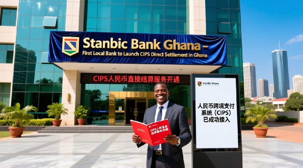 云南：加纳斯坦比克银行落地CIPS服务，成当地首家人民币直接结算银行