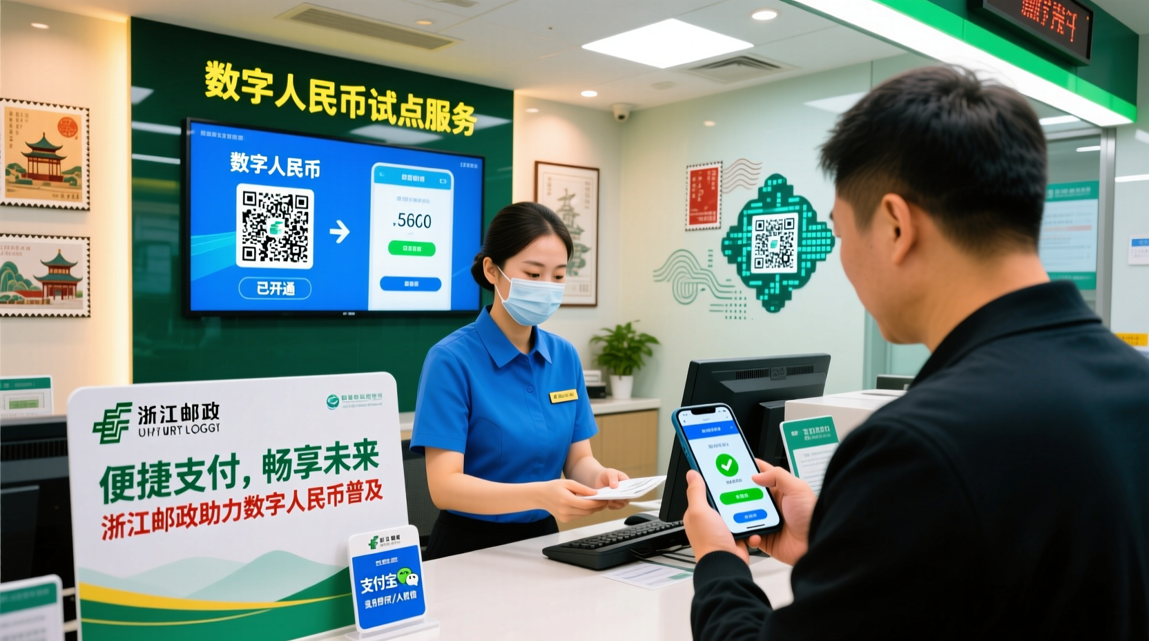浙江邮政加快发展数字人民币业务
