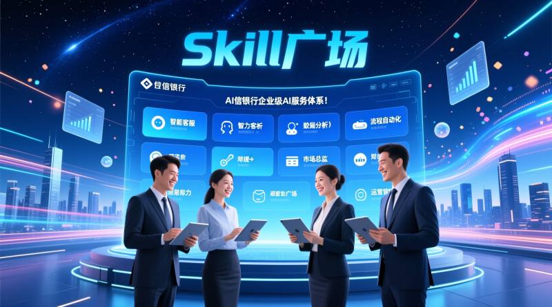 中信百信银行推出企业级AI服务体系!已搭建统一的“Skill广场”