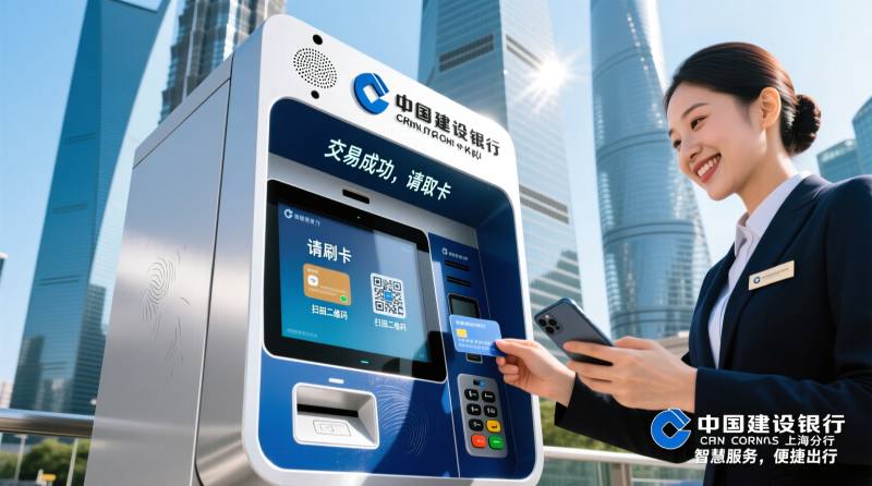 建行上海市分行推出卡码一体机,集碰卡、扫码、语音播报于一身
