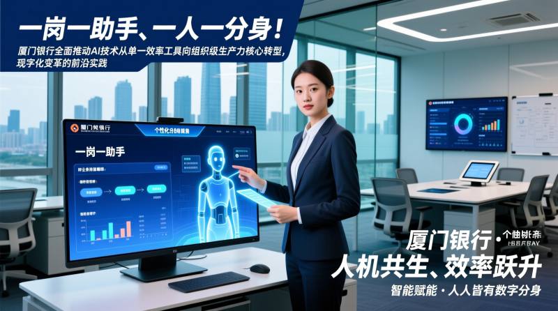 “一岗一助手、一人一分身”!厦门银行将推动AI从效率工具向组织生产力转化